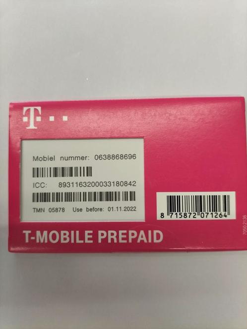 T-Mobile SIM Unieke Nummer 0638868696