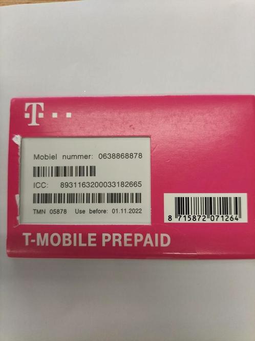 T-Mobile SIM Unieke Nummer 0638868878