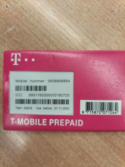 T-Mobile SIM Unieke Nummer 0638868884