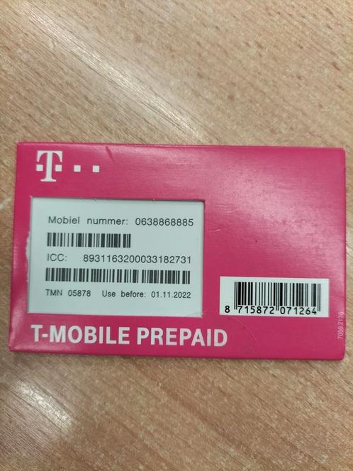 T-Mobile SIM Unieke Nummer 0638868885