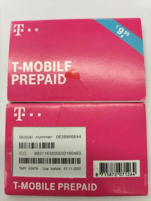 T-MOBILE SIM Unieke Nummers (0638866611)(0638866622)