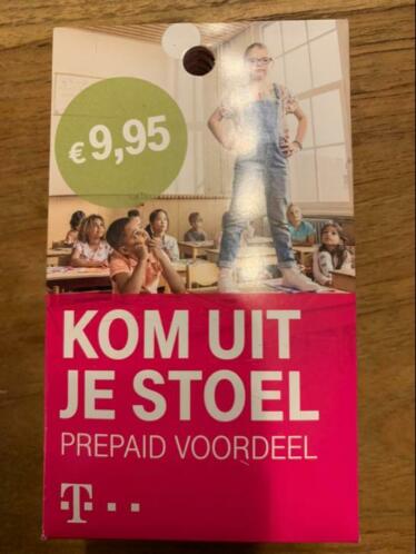 T-mobile simkaart met 10 tegoed