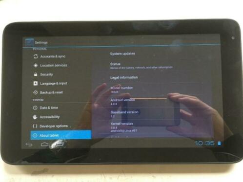 Tablet 10 met Android besturingssysteem