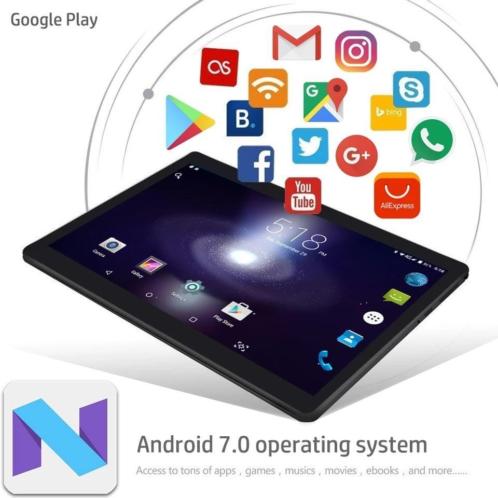 Tablet 10034 Android 7.0 4gb32gb NU VOOR MAAR  99,-