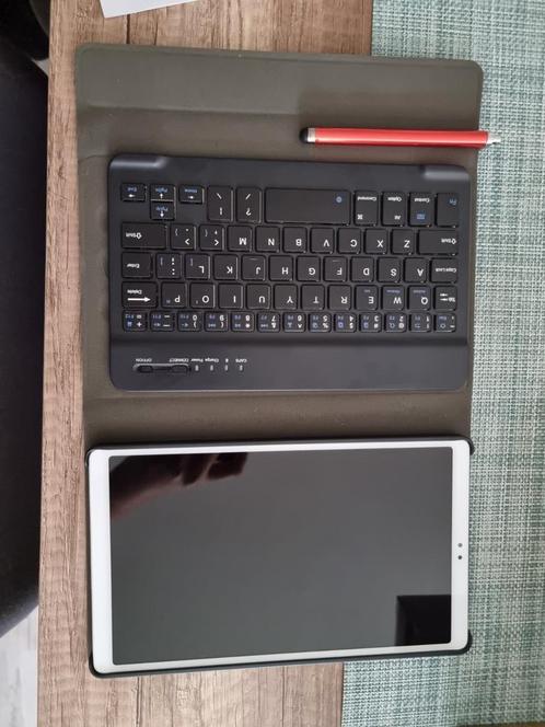Tablet Samsung A7 Lite  hoes  toetsenbord  pen