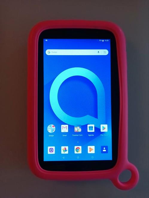 Tablet voor kinderen met hoesje Alcatel zonder oplader.