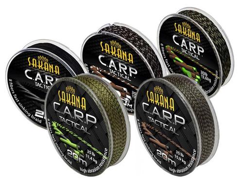 Tactical Carp 20 m. Soepel Braid Onderlijn materiaal