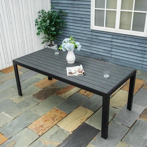 Tafel Aluminium WPC eettafel tuintafel nieuw in doos