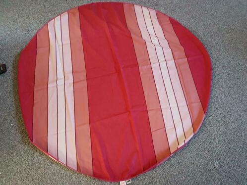 Tafelkleed voor tuintafel - rond - 120 cm (bordeaux)rood