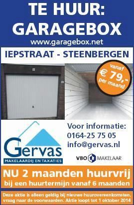 TE HUUR garagebox Iepstraat Steenbergen