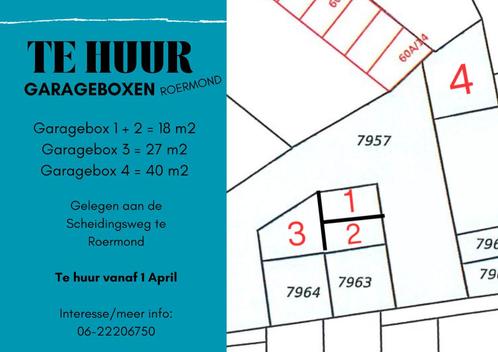 Te huur garageboxen Roermond vanaf 1 APRIL 2024