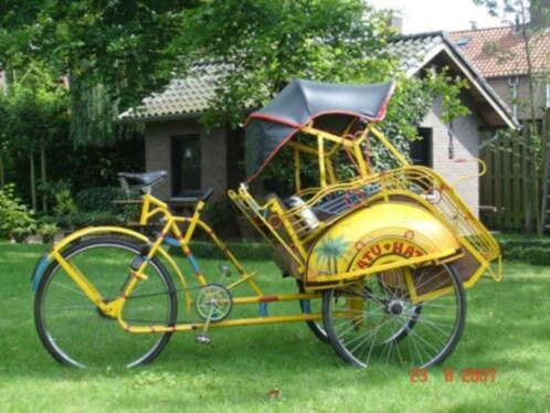 Te Huur Originele fietstaxi (betjak,riksja) uit Indonesi.