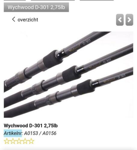 Te koop 3 karperhengels wychwood 2 34 12 feet