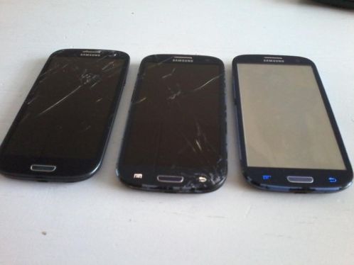 Te koop 3x Samsung Galaxy s3 ( Defect )