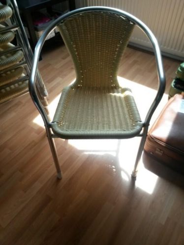 Te koop 6 rieten stoelen