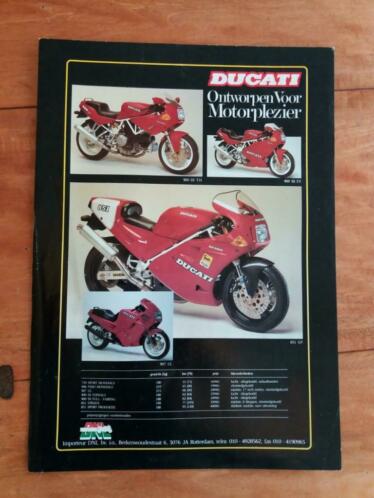 Te koop A4 pagina met Ducati motor