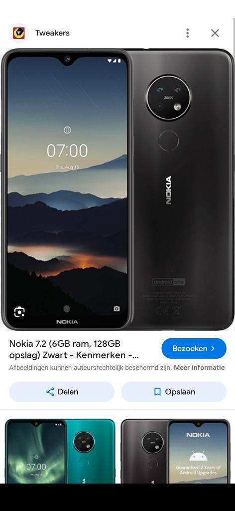 Te koop aangeboden een zeer goede Nokia 7.2