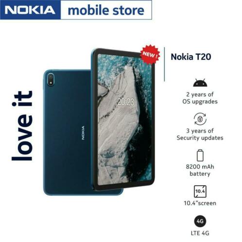 Te koop aangeboden nieuwe Nokia T20 tablet 4g64gb.