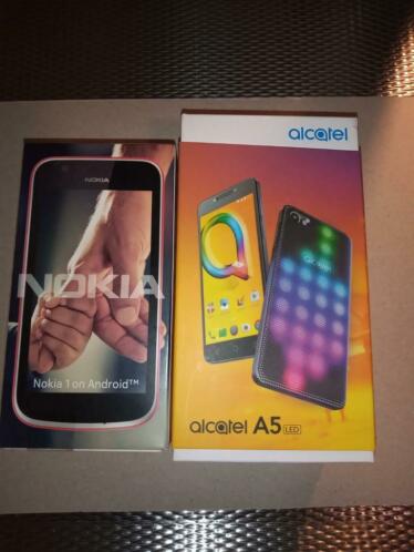 Te koop aangeboden Nokia 1 Alcatel A5 LED