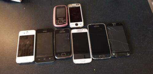 Te koop Aantal telefoons voor onderdelen 