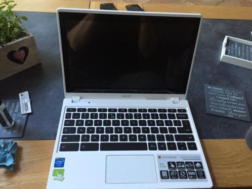 Te koop Acer witte Chromebook touch met garantie en bon