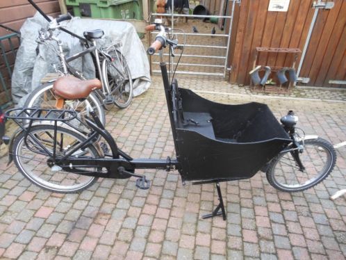 te koop bakfiets 2 wieler voor 2 kinderen kleine bak