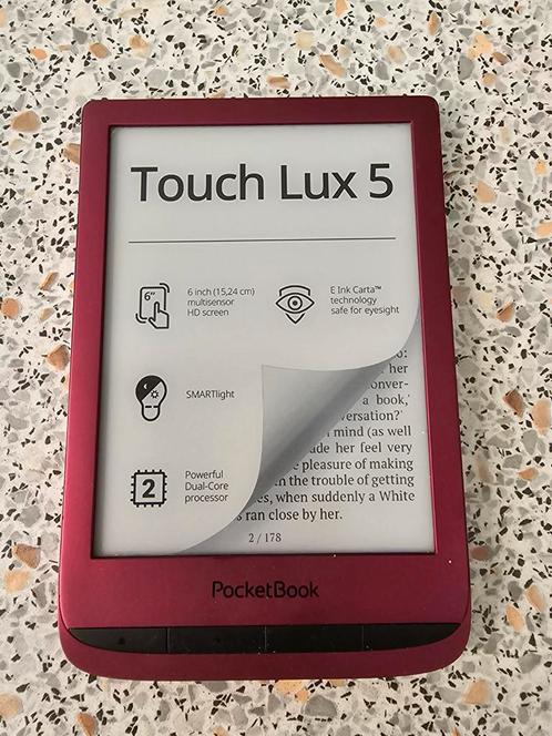 Te koop E-reader Rood Pocketbook Touch Lux 5