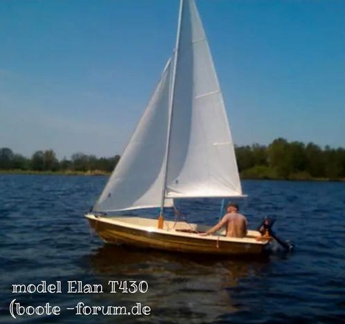 Te koop ELAN T430 zeilmotorroeiboot incl. kanteltrailer