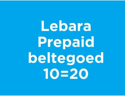 Te koop gevraagd beltegoed datategoed prepaid van Lebara.