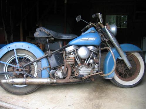 Te koop gevraagd Harley FL of EL (Panhead) van voor 1970