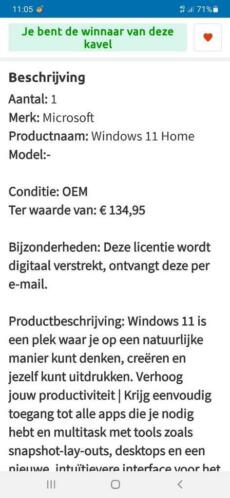 Te koop licentiecode windows 11 home origineel