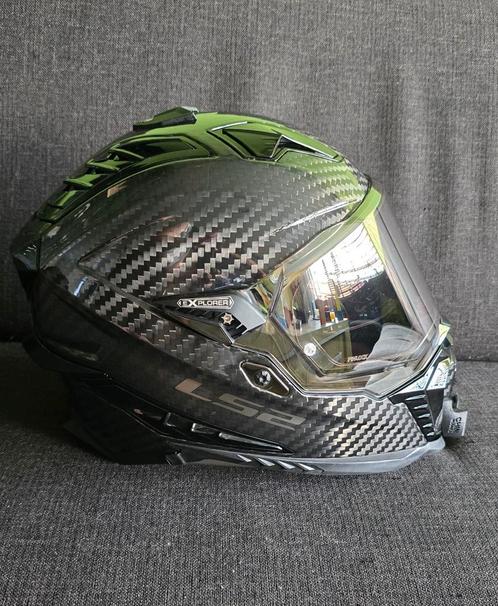 TE KOOP LS2 MX701 Explorer  Carbon  ZGAN  Maat M