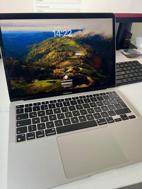 Te Koop MacBook Air M1 2020 Zilver 256GB 8GB (bijna nieuw)