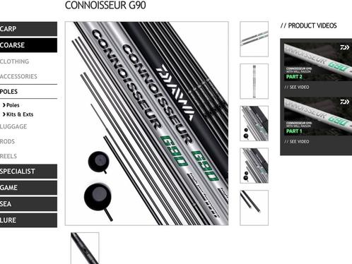 Te koop Nieuw Daiwa Connoisseur G90 Pack 16 meter More Power