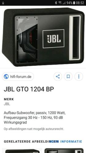 Te koop nog in originele verpakking. JBL Subwoofer.