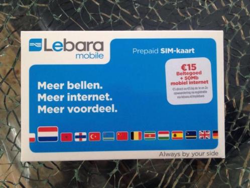 Te koop partij Lebara simkaarten 