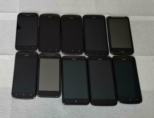 Te koop partij van 10 stuks htc telefoons