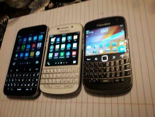 Te koop partij van 3 stuks blackberry classic q10