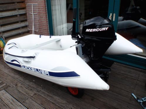 Te koop Quicksilver 310 Airdeck Deluxe met 8PK Mercury 
