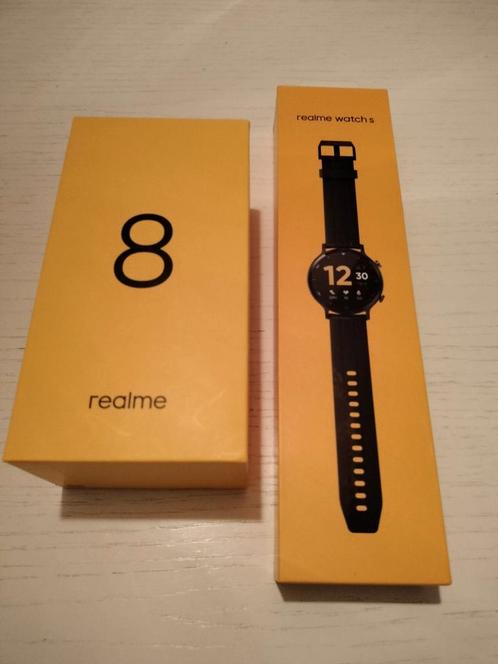 Te koop Realme telefoon en een Realme smart watch