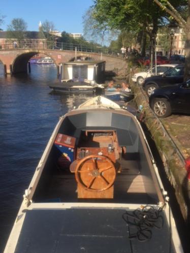 Te koop Reddingssloep, grachtenboot, partyboot, stalenboot039