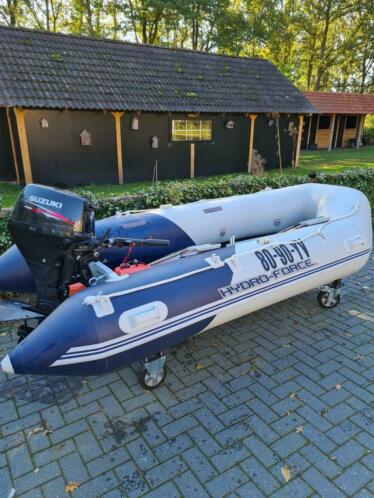 Te koop rubberboot met 15 pk suzuki motor