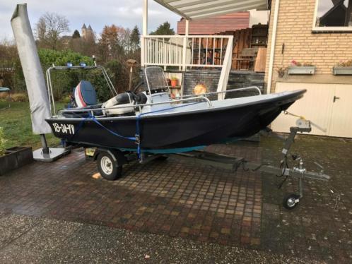 Te Koop Visboot  consoleboot ,Yamaha 40 pk, kanteltrailer