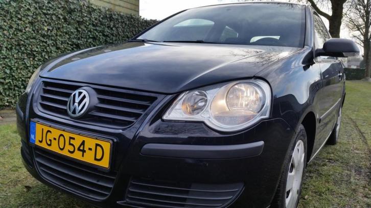 TE KOOP Volkswagen Polo 1.2 BENZINE bj 2009 APK Zwart 