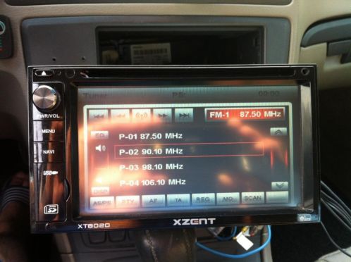 te koop xzent xt8020 dubbel din dvd speler met usb 
