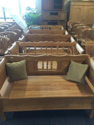 Teak klepbank tuinbank landelijk