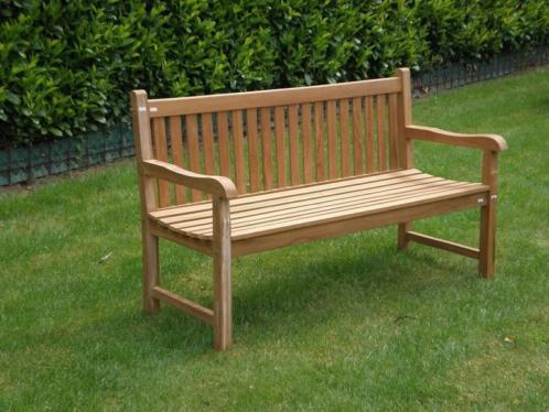 Teak tuinbank 30 korting  Bv.150 cm  139 Pinksteren open