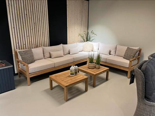Teakhouten loungeset te koop - showroom model