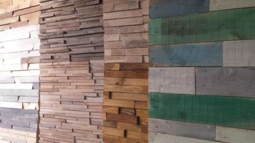 teakhouten wandbekleding teakhouten muur wand afwerking hout