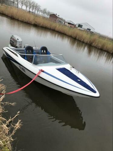 Tekoop fletcher arrow 150 sport met 75 pk mariner autolube